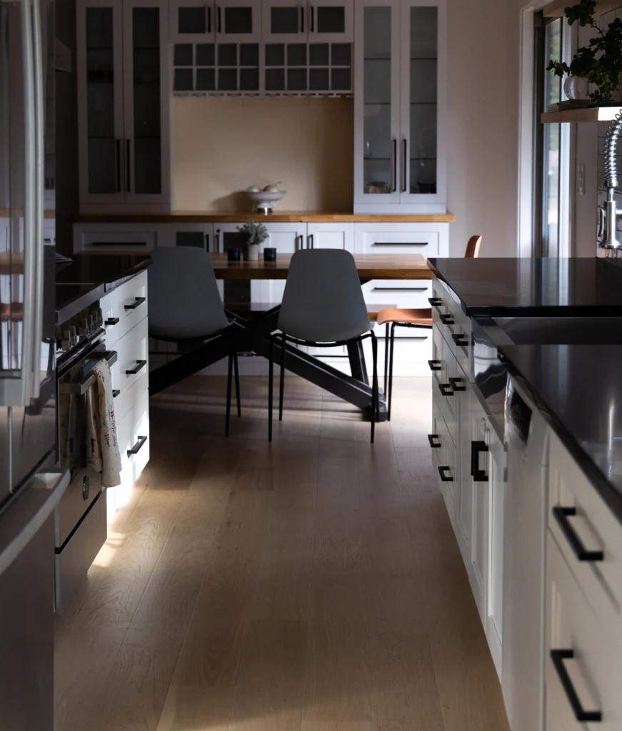 Monochromatic kitchen remodel in Lake Forrest Park
